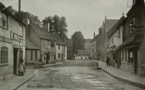 West Wycombe Village. postcard. ca. 1900